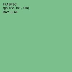 #7ABF8C - Bay Leaf Color Image