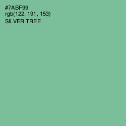 #7ABF99 - Silver Tree Color Image