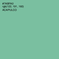 #7ABFA0 - Acapulco Color Image