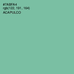 #7ABFA4 - Acapulco Color Image