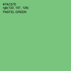 #7AC57E - Pastel Green Color Image