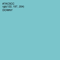 #7AC5CC - Downy Color Image