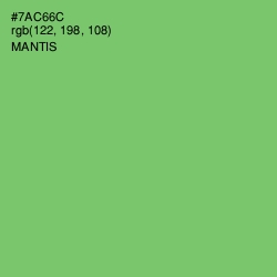 #7AC66C - Mantis Color Image