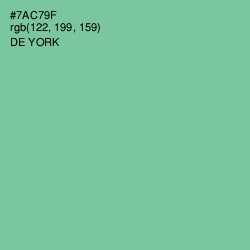 #7AC79F - De York Color Image