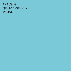 #7AC9D9 - Viking Color Image