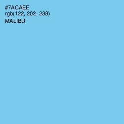 #7ACAEE - Malibu Color Image