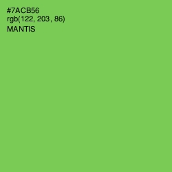 #7ACB56 - Mantis Color Image