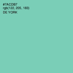 #7ACDB7 - De York Color Image