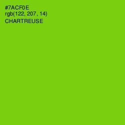 #7ACF0E - Chartreuse Color Image