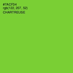 #7ACF34 - Chartreuse Color Image