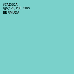 #7AD0CA - Bermuda Color Image