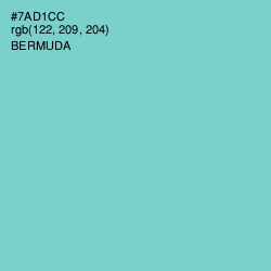 #7AD1CC - Bermuda Color Image