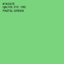 #7AD47E - Pastel Green Color Image