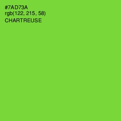 #7AD73A - Chartreuse Color Image