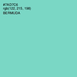 #7AD7C6 - Bermuda Color Image