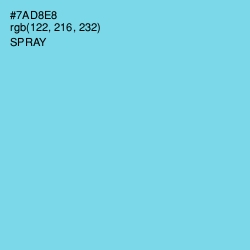 #7AD8E8 - Spray Color Image