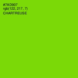 #7AD907 - Chartreuse Color Image