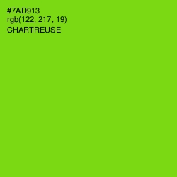 #7AD913 - Chartreuse Color Image