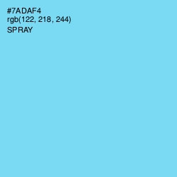 #7ADAF4 - Spray Color Image