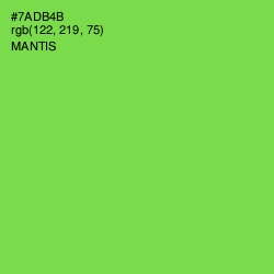 #7ADB4B - Mantis Color Image