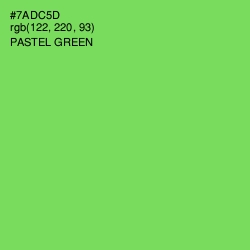 #7ADC5D - Pastel Green Color Image