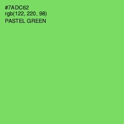 #7ADC62 - Pastel Green Color Image