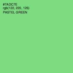 #7ADC7E - Pastel Green Color Image