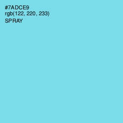 #7ADCE9 - Spray Color Image