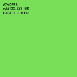 #7ADF58 - Pastel Green Color Image