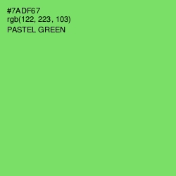 #7ADF67 - Pastel Green Color Image