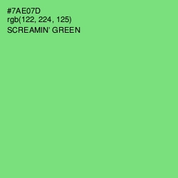 #7AE07D - Screamin' Green Color Image
