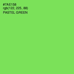 #7AE158 - Pastel Green Color Image