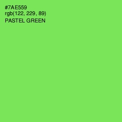 #7AE559 - Pastel Green Color Image