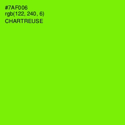 #7AF006 - Chartreuse Color Image