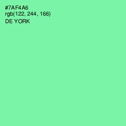 #7AF4A6 - De York Color Image
