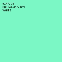 #7AF7C5 - Aquamarine Color Image