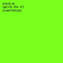 #7AFE1B - Chartreuse Color Image