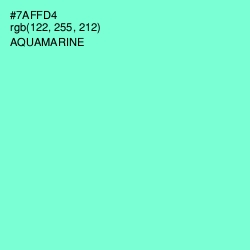 #7AFFD4 - Aquamarine Color Image
