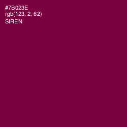 #7B023E - Siren Color Image