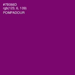 #7B066D - Pompadour Color Image