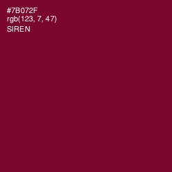 #7B072F - Siren Color Image