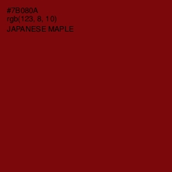 #7B080A - Japanese Maple Color Image