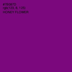 #7B087D - Honey Flower Color Image