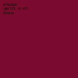 #7B0A2F - Siren Color Image