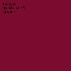 #7B0C2F - Claret Color Image