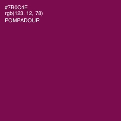 #7B0C4E - Pompadour Color Image