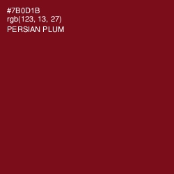 #7B0D1B - Persian Plum Color Image