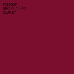 #7B0D2F - Claret Color Image