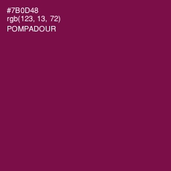 #7B0D48 - Pompadour Color Image