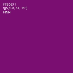 #7B0E71 - Finn Color Image